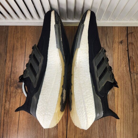 Adidas UltraBoost 21 Men\'s 11.5 Core Black White Athletic Sneakers Shoes FY0378 main image 7